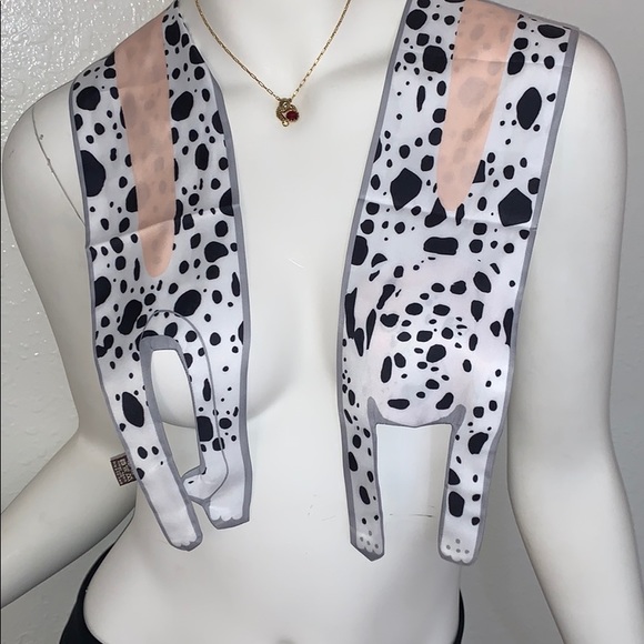 Dalmatian Pup Twilly Bandeau Hair Neck Bag Tie - Picture 7 of 7